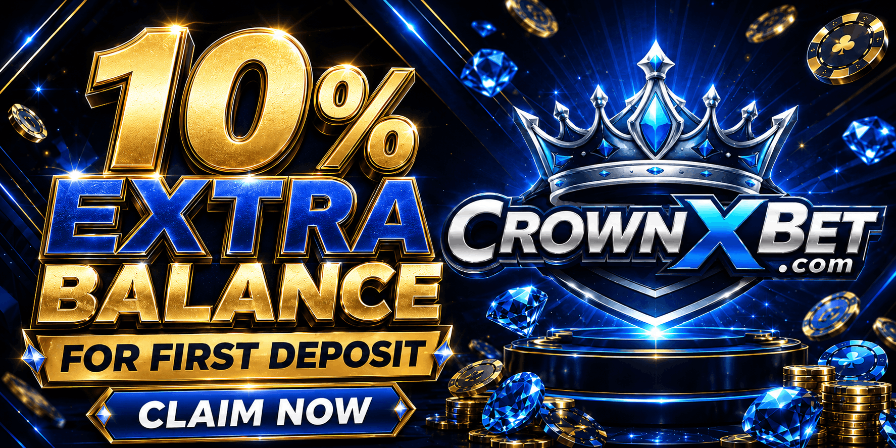 10% extra balance on your first deposit